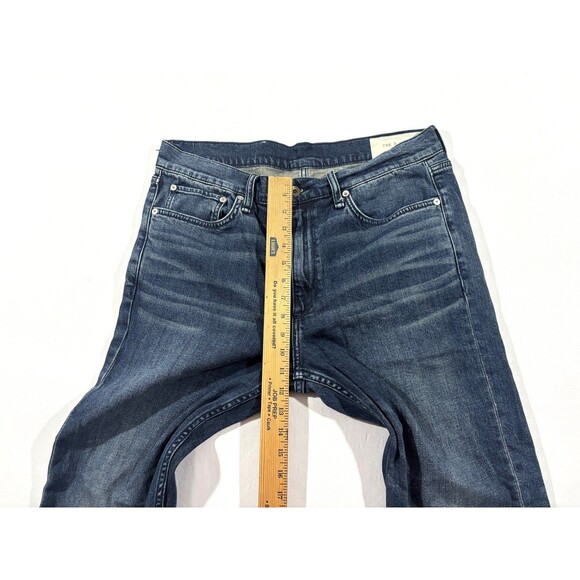 Rag & Bone Mens Blue Denim Dark Wash Jeans Cotton Fit 2 Slim Leg Pants Sz 34x32 - Picture 4 of 12